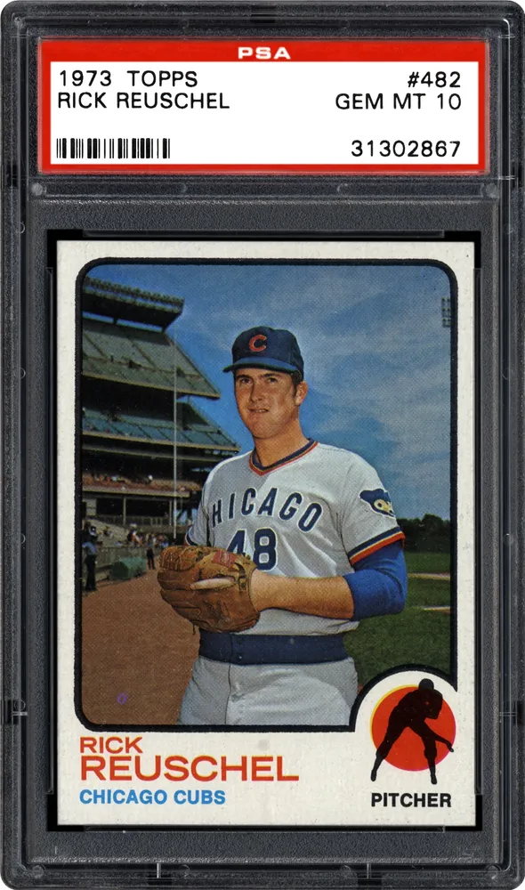 1973 Topps #482 Rick Reuschel Chicago Cubs PSA 10 Gem Mint