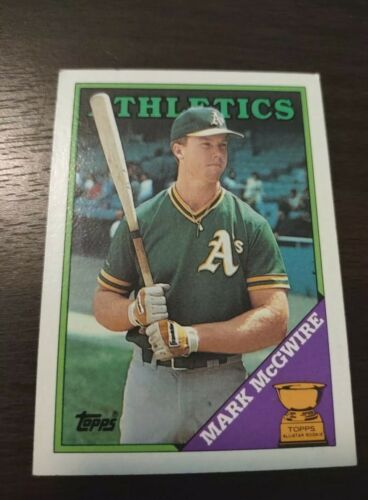 (Error Card Green Border) Mark Mcgwire 1988 Topps T #580 Oakland A's Rookie Cup