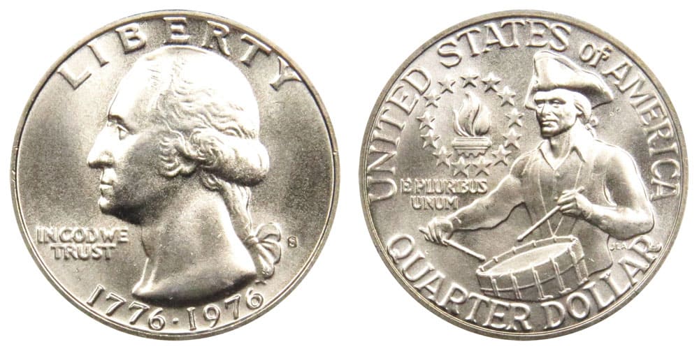1776-1976 S silver-clad Bicentennial quarter 