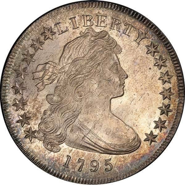 1795 Off-Center Bust Dollar, PCGS MS66 CAC