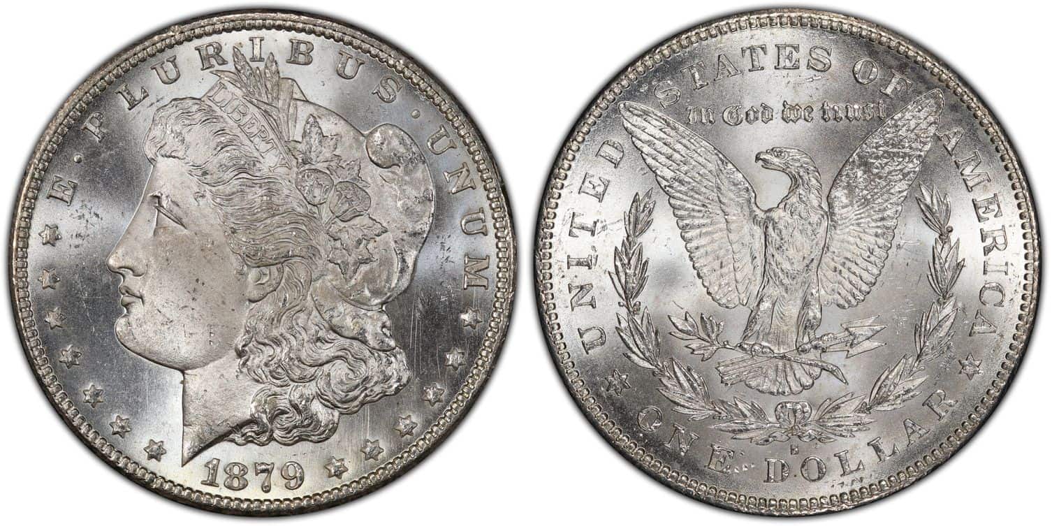 1879-S Morgan Silver Dollar, Reverse of 1878