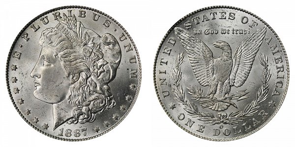 1887-O “7 Over 6” Early Morgan Silver Dollar