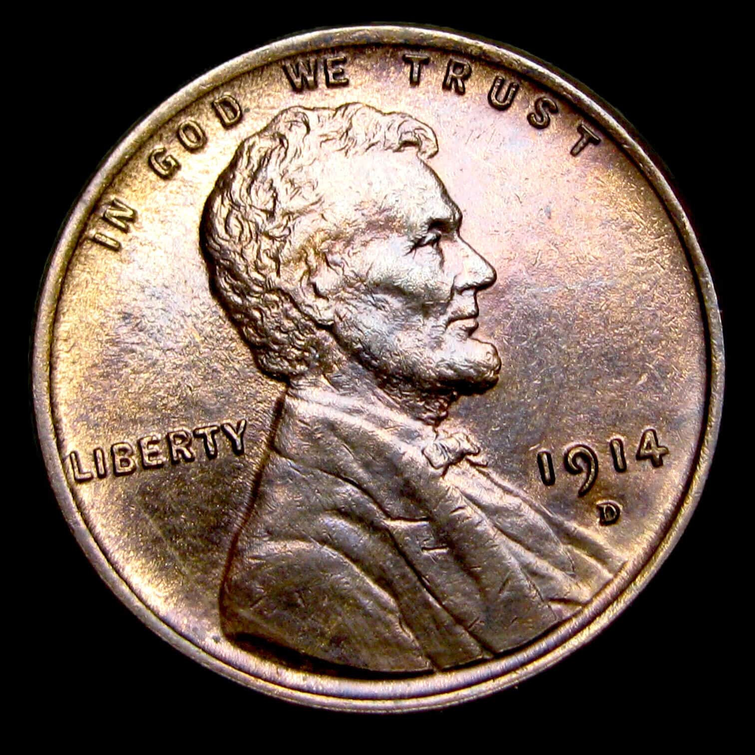 1914-D Lincoln Cent Penny Gem BU Details Key Date Coin