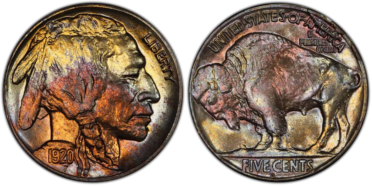 1920 D MS 67 Buffalo nickel