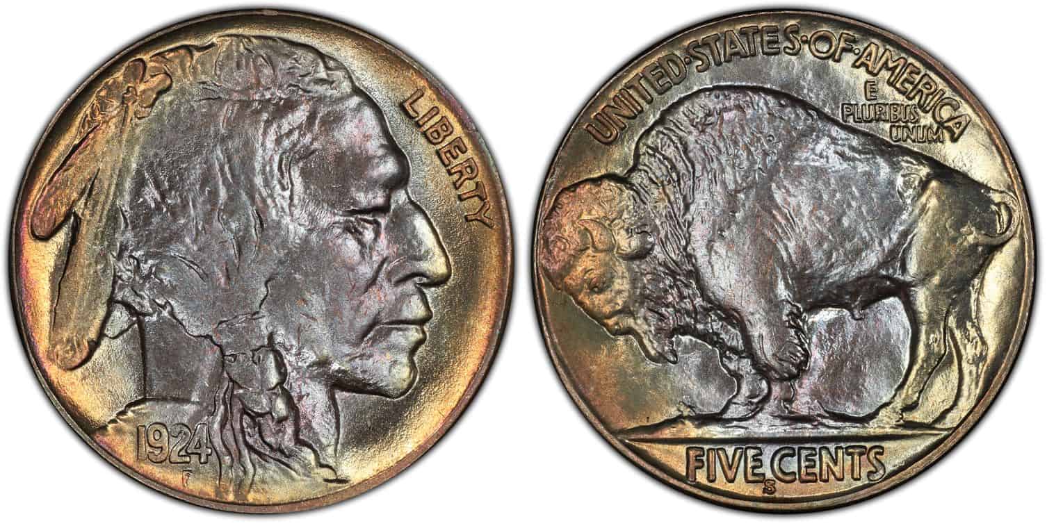 1924 S MS 66+ Buffalo nickel
