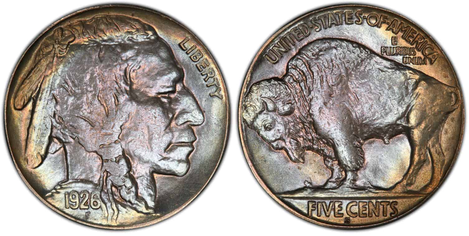 1926 S MS 66 Buffalo nickel