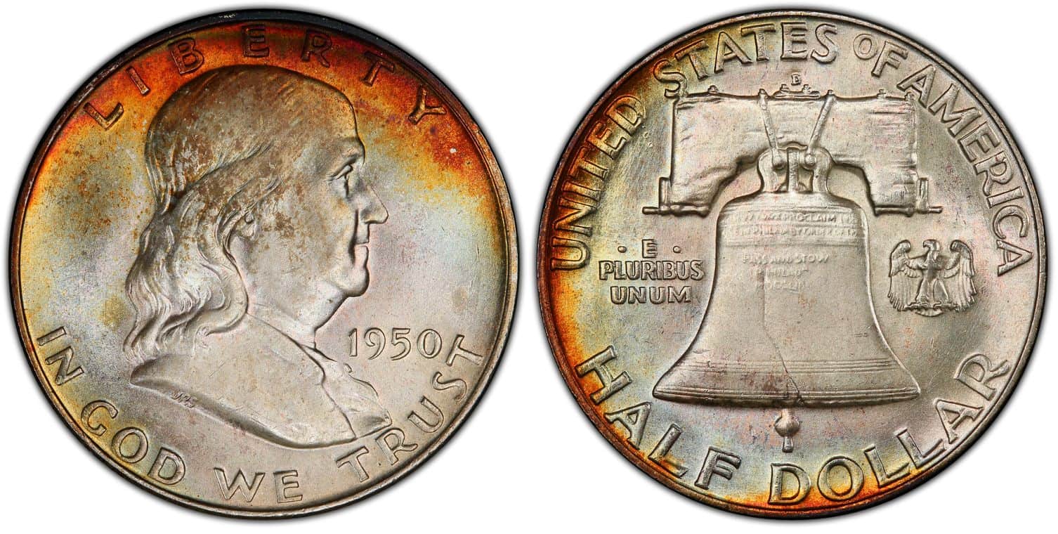1950 D MS 67 FBL Franklin half dollar