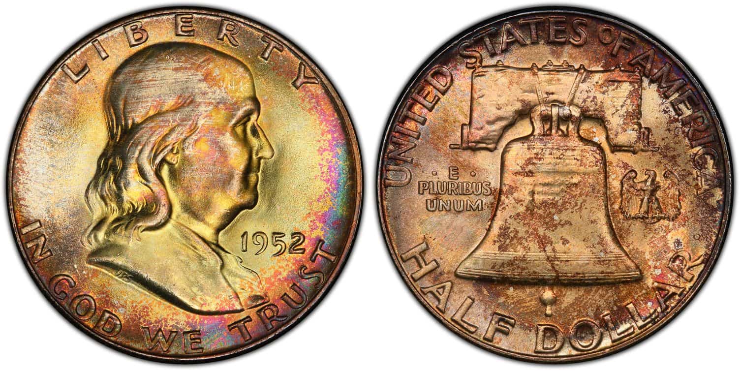 1952 MS 67+ FBL Franklin half dollar