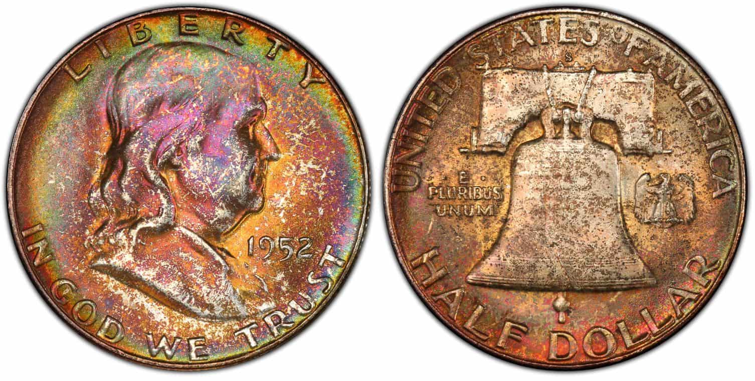 1952 S MS 66 FBL Franklin half dollar