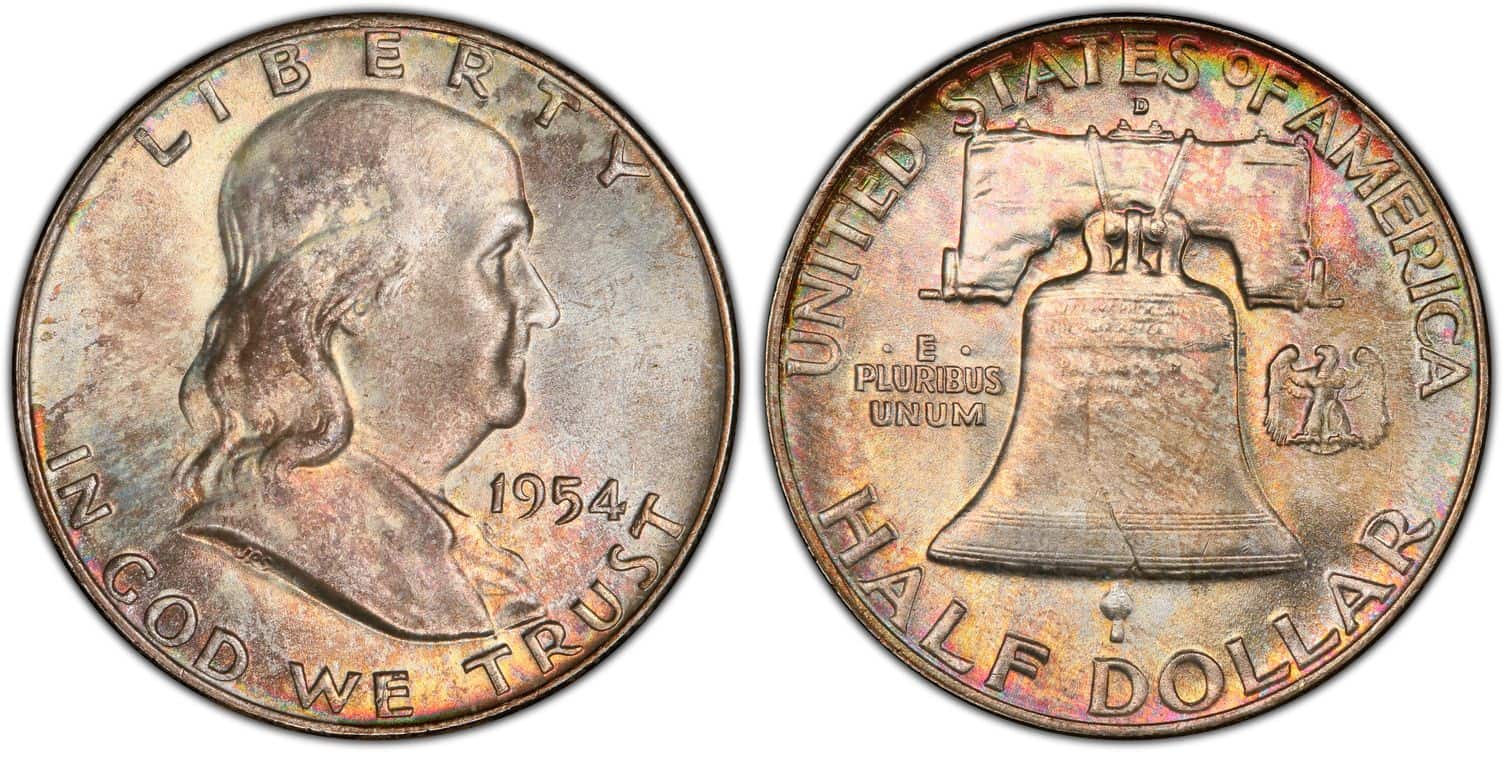 1954 D MS 67 FBL Franklin half dollar