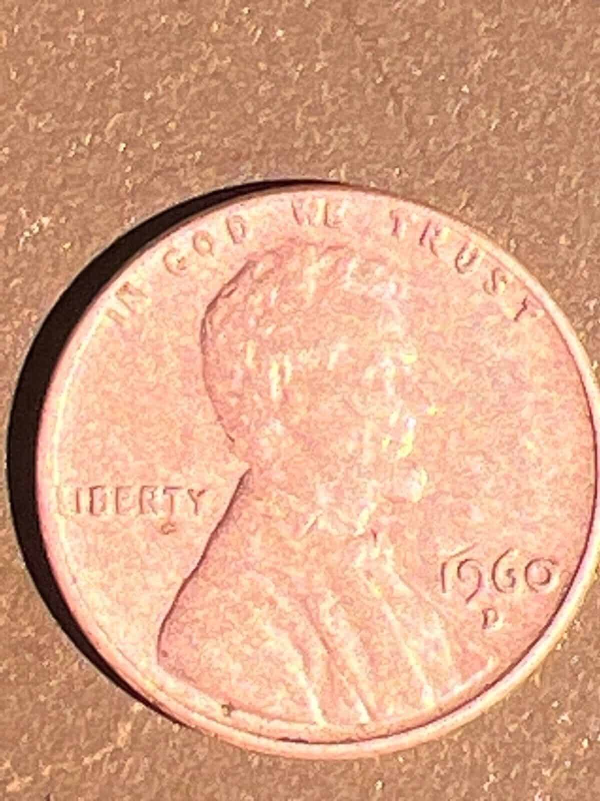 1960-D Large Date Brilliant Uncirculated Lincoln Cent. Ships Free. BU Condition