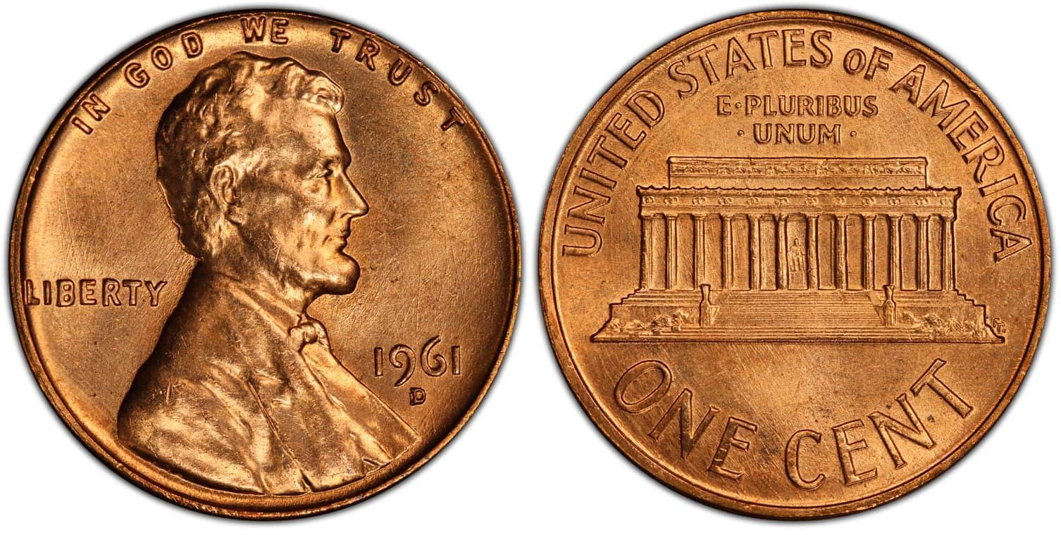 1961-D Lincoln Wheat Penny (D Over Horizontal D)