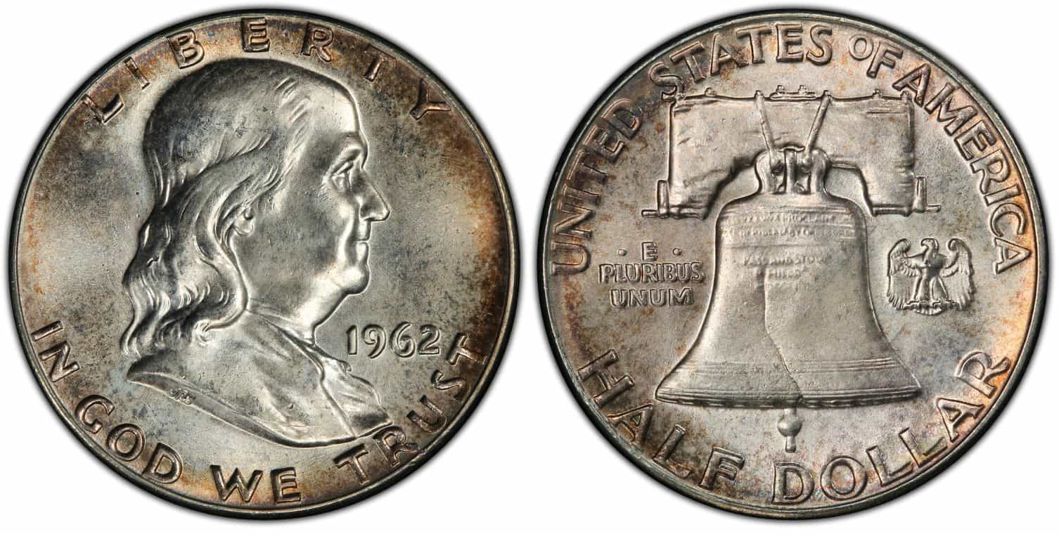 1962 MS 66 FBL Franklin half dollar