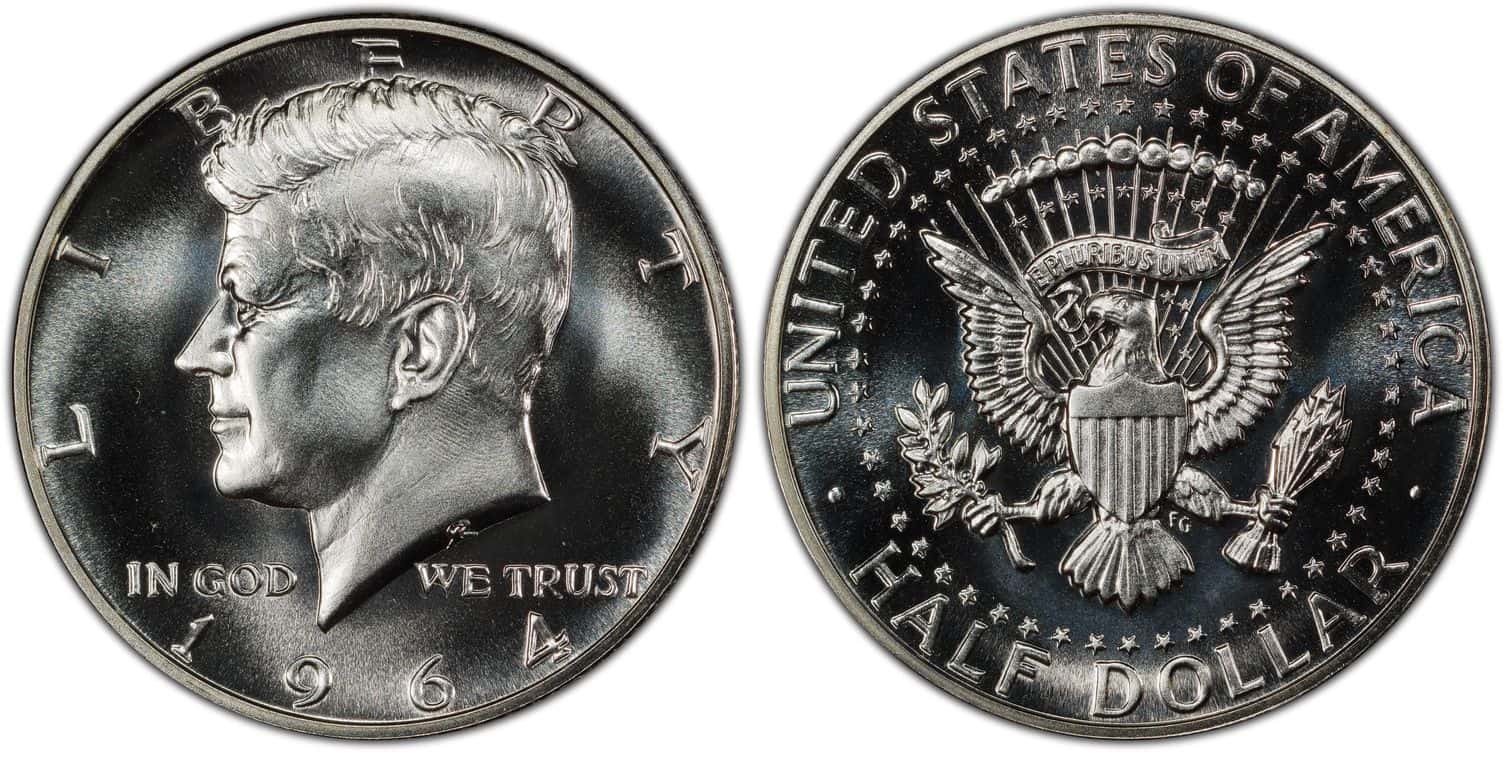 1964 PR 70 Kennedy half-dollar