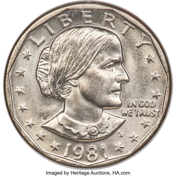 1981-S Susan B. Anthony Dollar, MS67