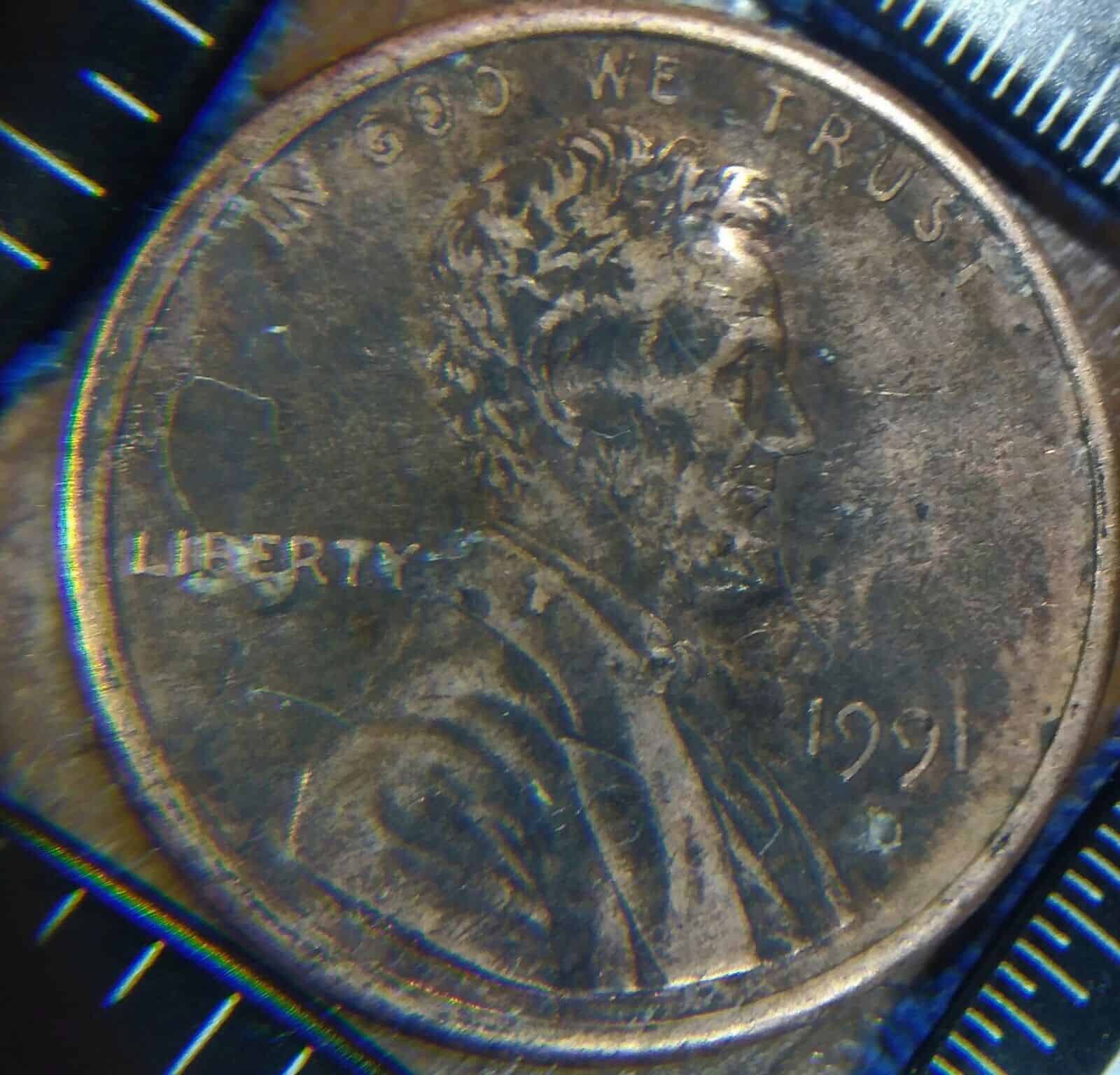 1991 D Penny  Back Room Holdings  No Match Like It. Well Groomed Coin