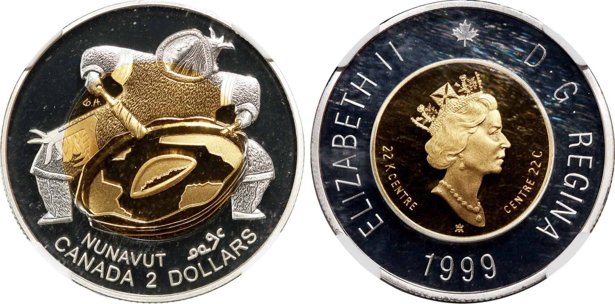 1999 Nunavut Two Dollars
