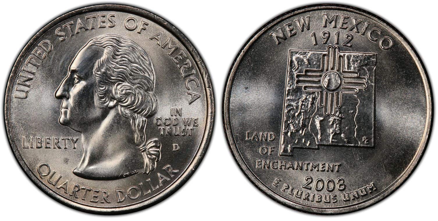 2008 D MS 62 New Mexico State Quarter