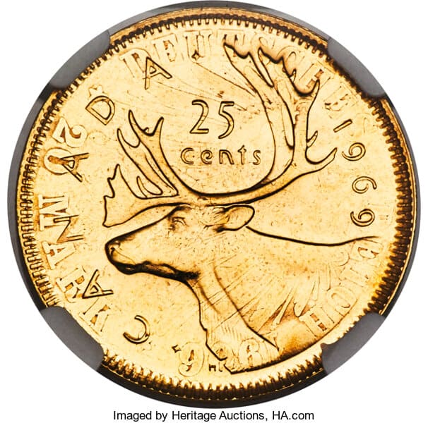 25 Cents 1969 (Gold Strike)