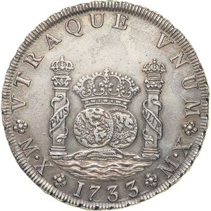 Mexico, 8-Reales, 1733, NGC MS63