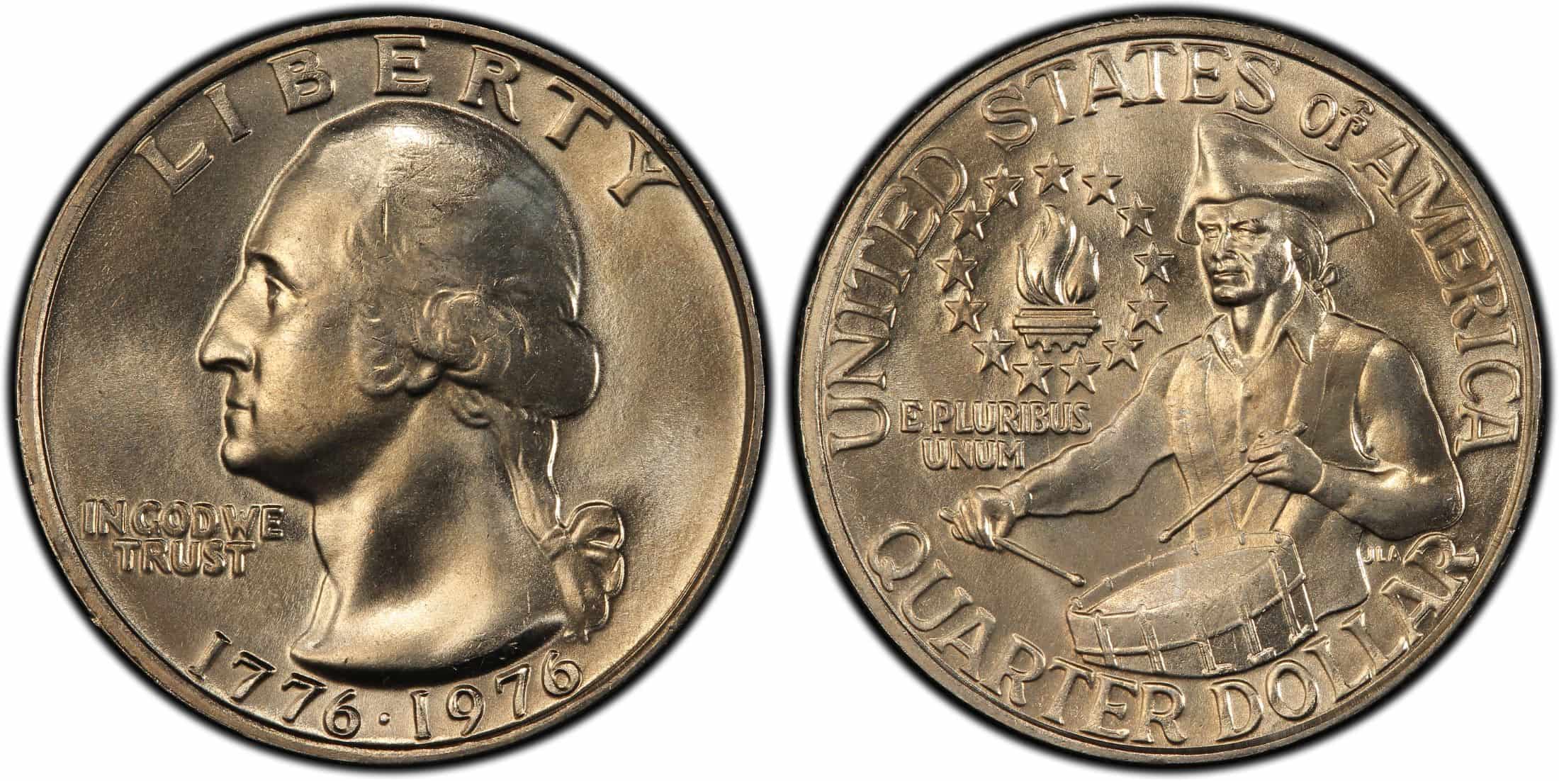 1776-1976 No Mint Mark Washington quarter (copper-nickel clad)