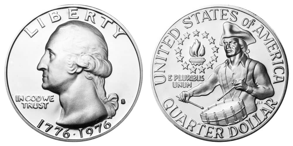 1776-1976 S Washington quarter (40% silver clad)