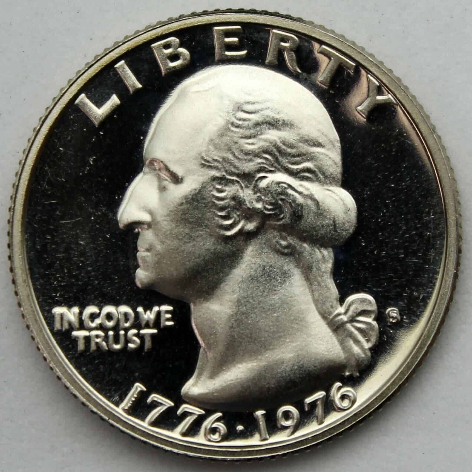 1776-1976 S proof Washington quarter (40% silver clad)