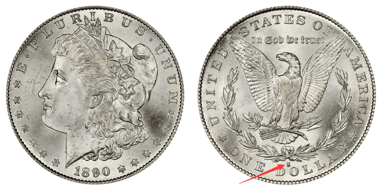 1890 S Silver Dollar Value