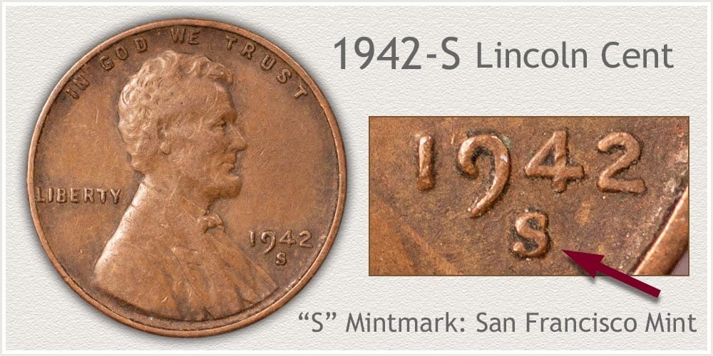 1942 S Wheat Penny Value