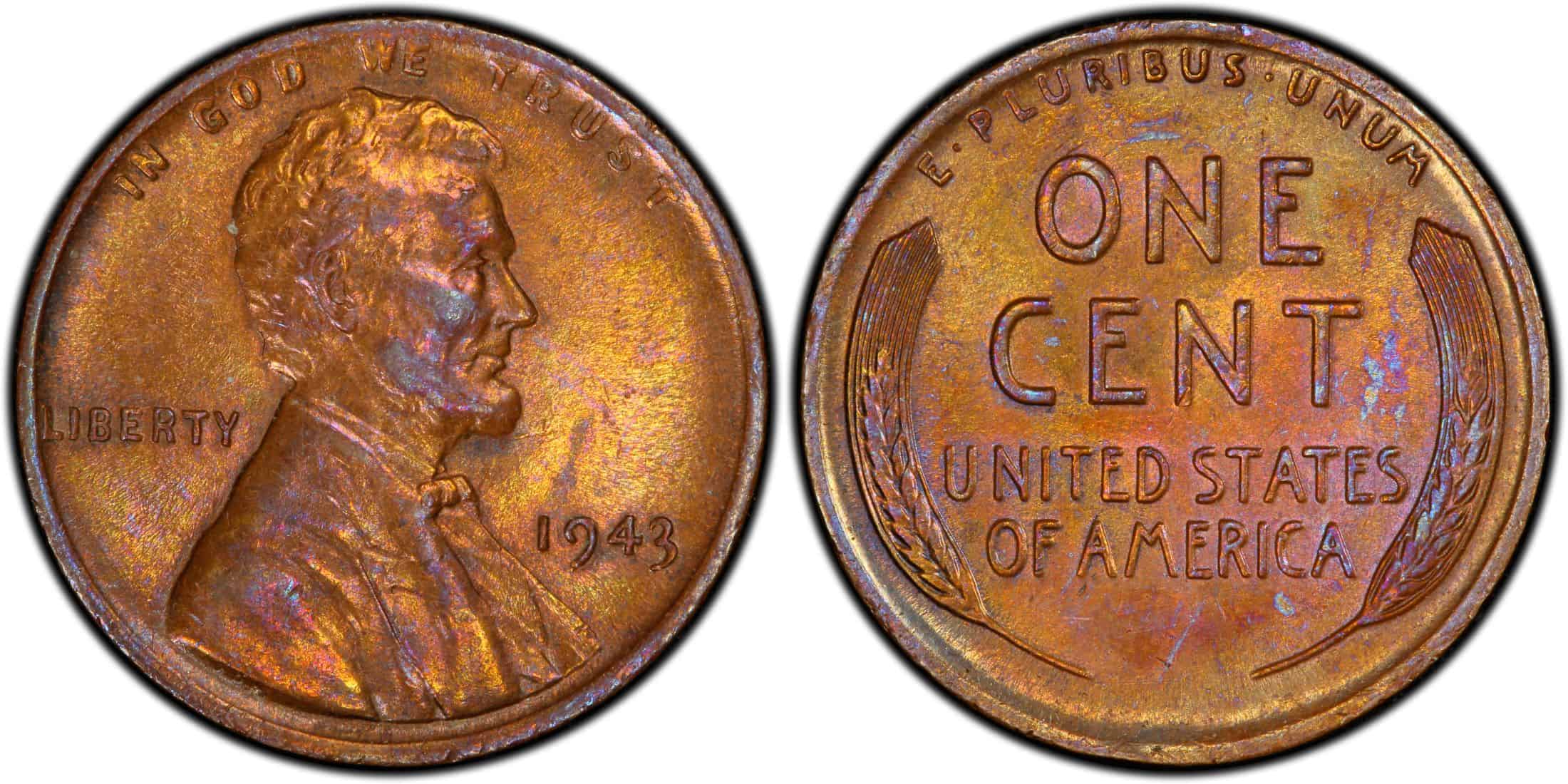 1943 No Mint Mark Copper Penny