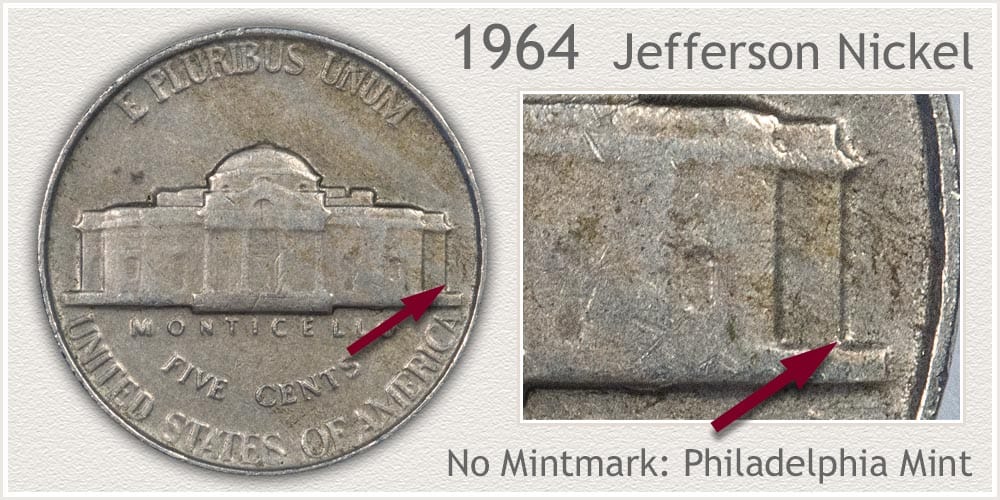 1964 ‘P’ No Mint Mark Nickel Value