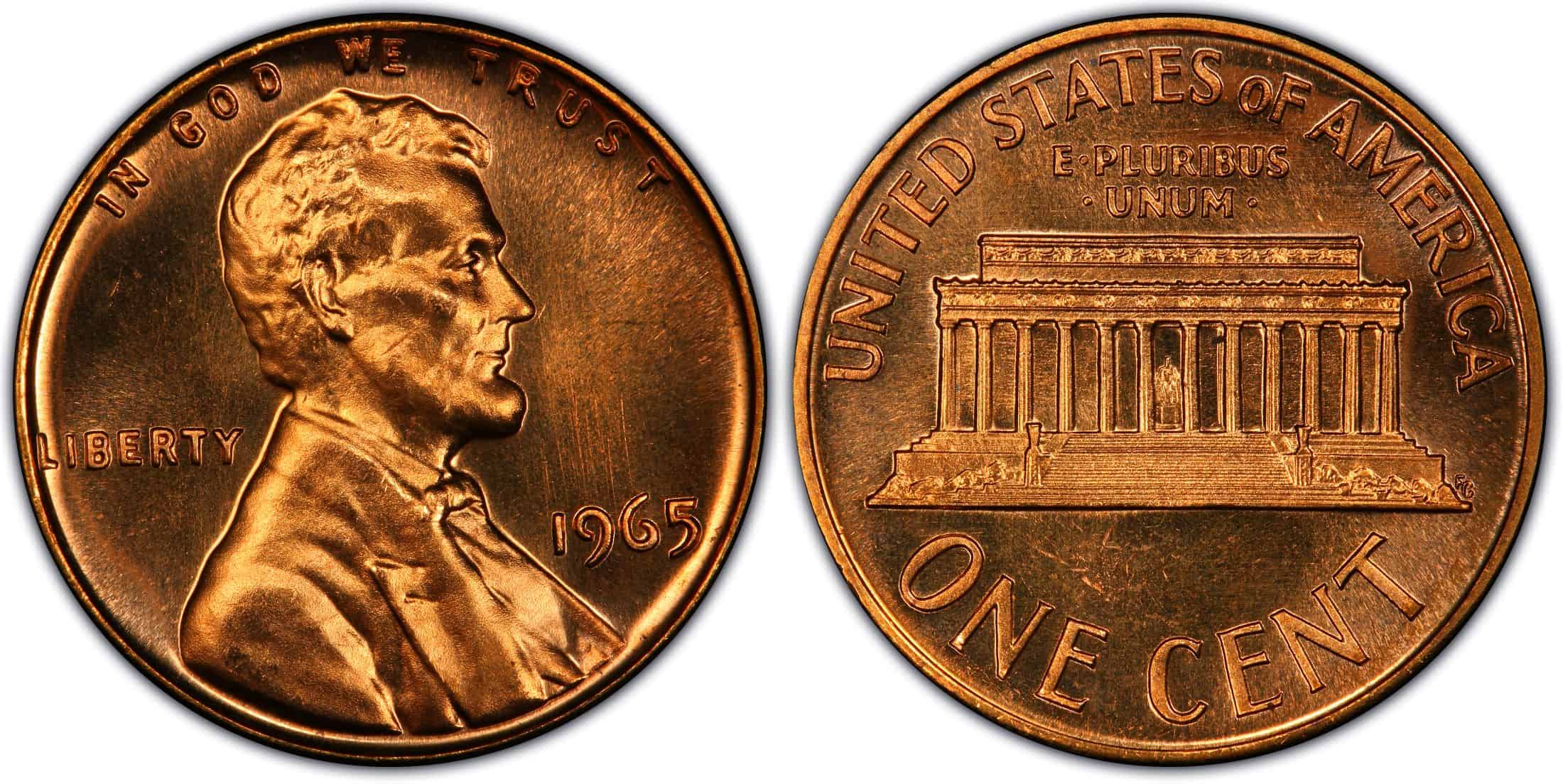 1965 SMS Lincoln penny