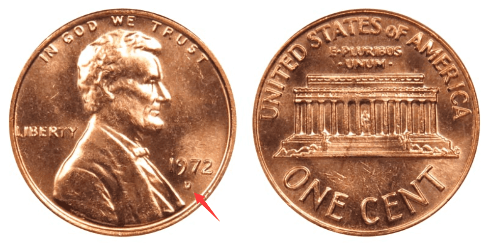 1972 D Lincoln penny Value