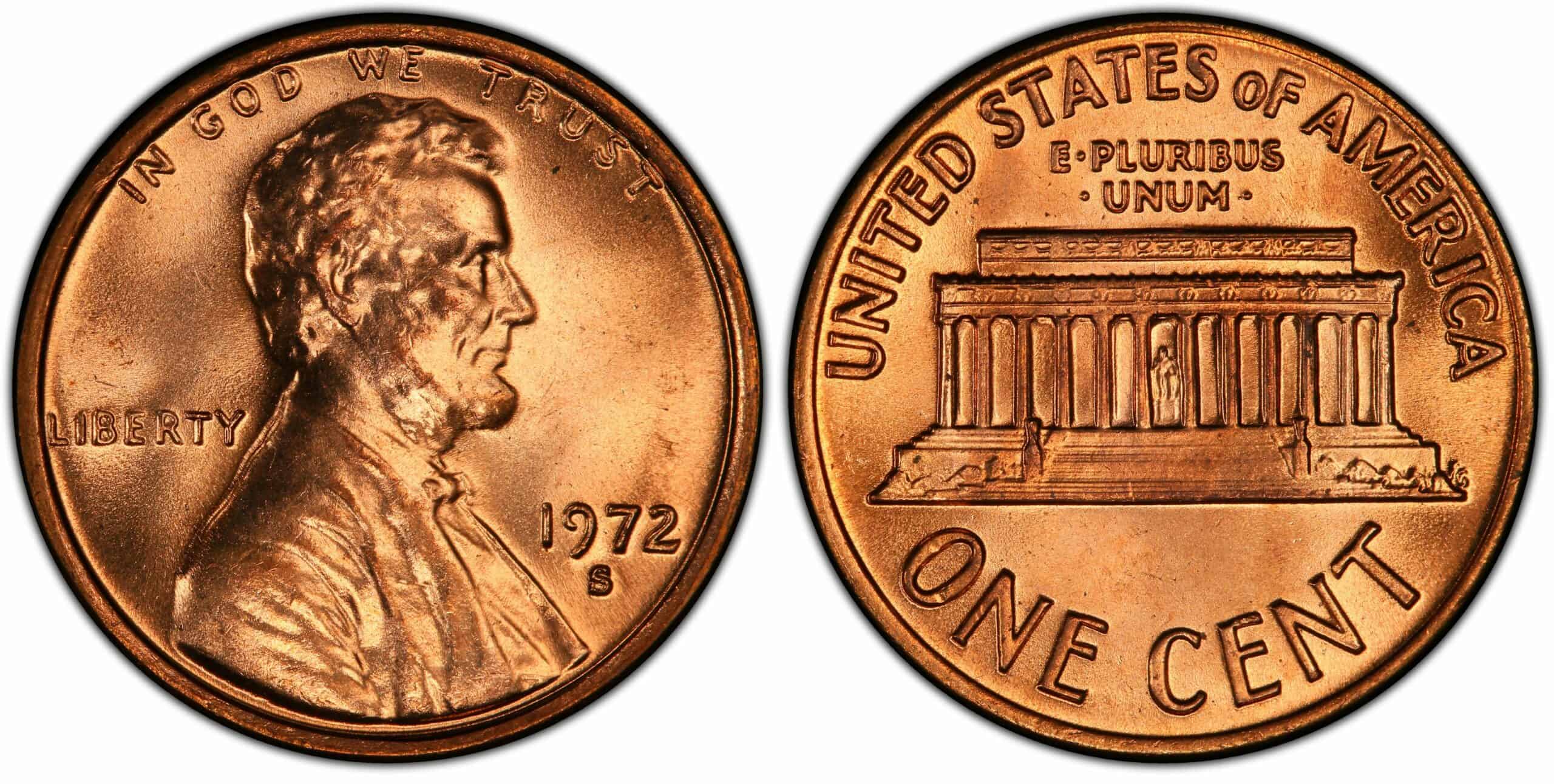 1972 S Lincoln penny Value