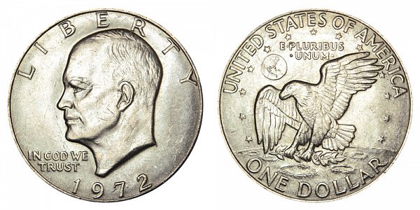 1972 Silver Dollar, Type 1 Value