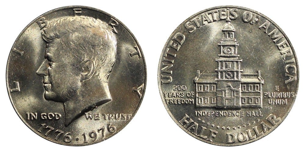 1976 No Mint mark Kennedy half dollar