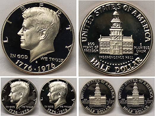 1976 silver proof Kennedy half dollar