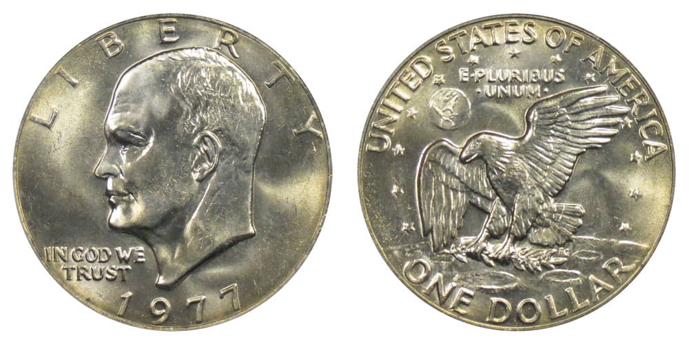 1977 Silver Dollar, Uncirculated Value