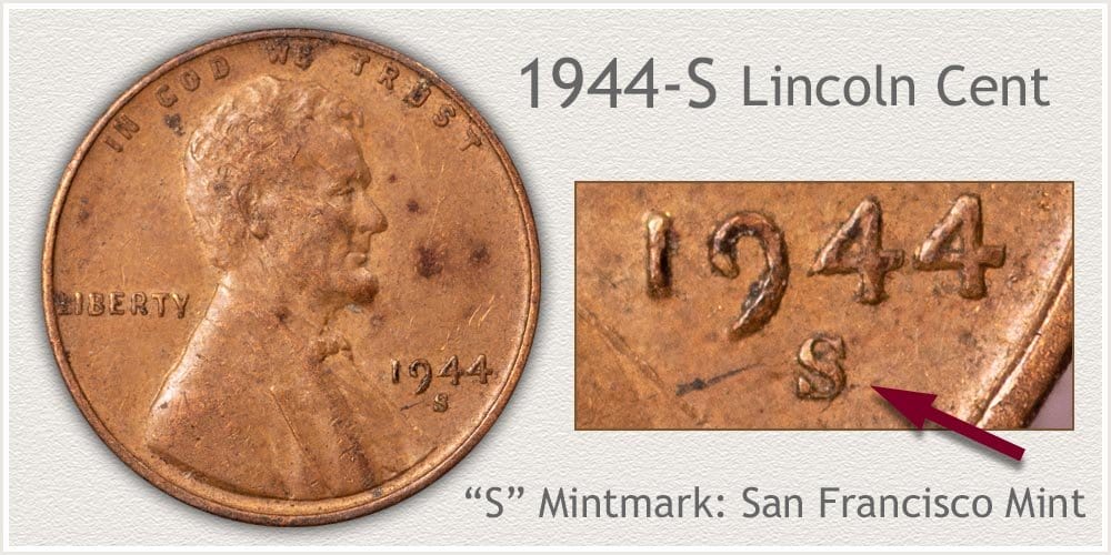 The 1944 “S” Wheat Penny