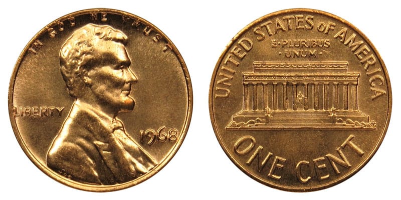 The 1968 No Mint Mark Penny