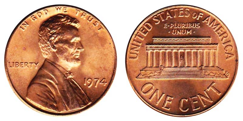 The 1974 Penny without a Mint Mark