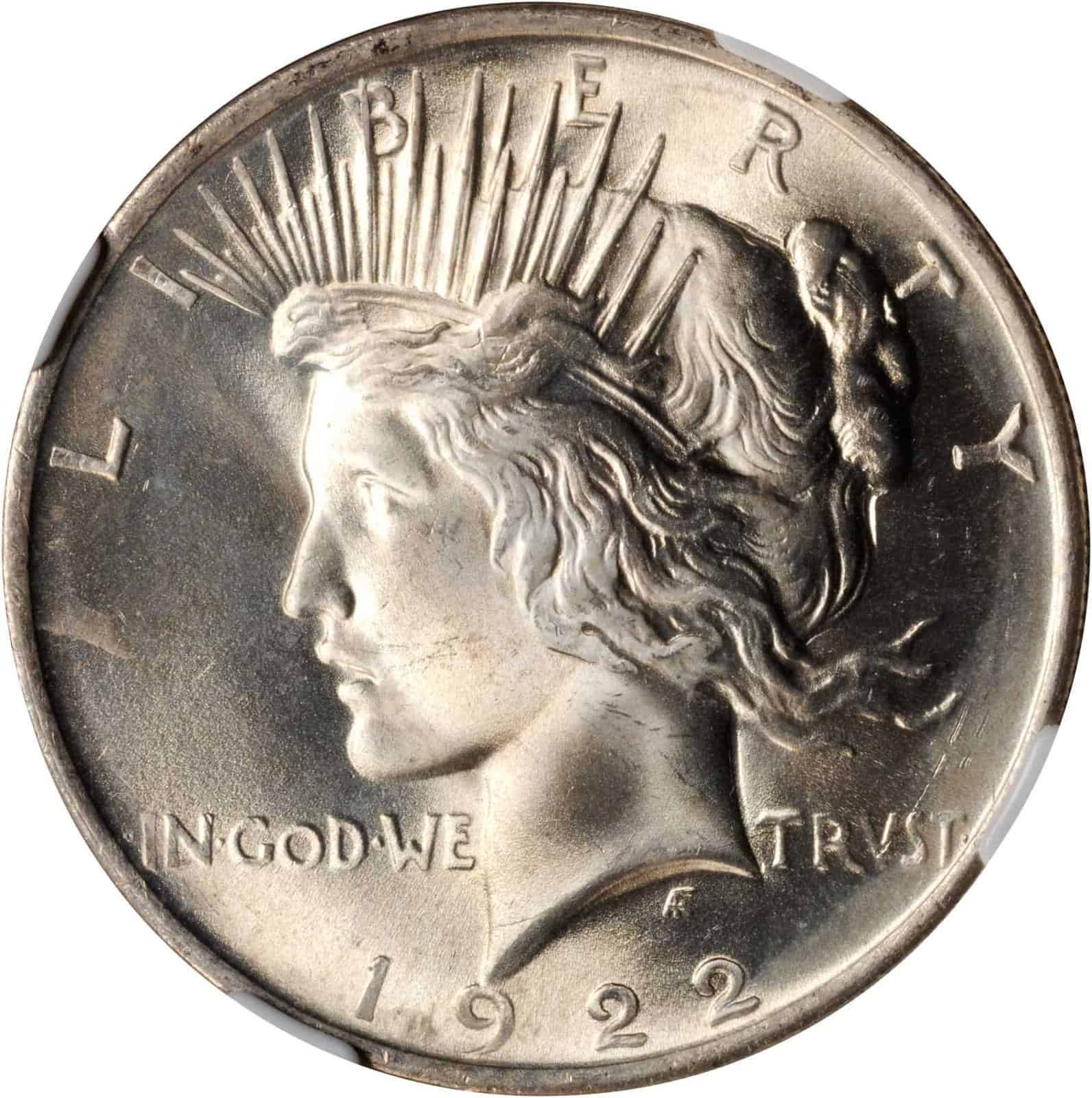 The Obverse of the 1922 Silver Dollar
