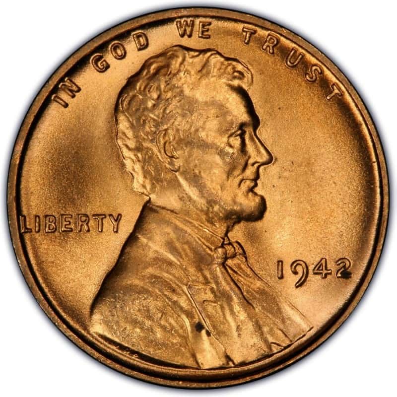 The Obverse of the 1942 Wheat Penny