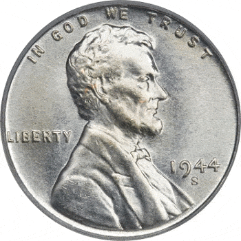 The Obverse of the 1944 Steel Penny