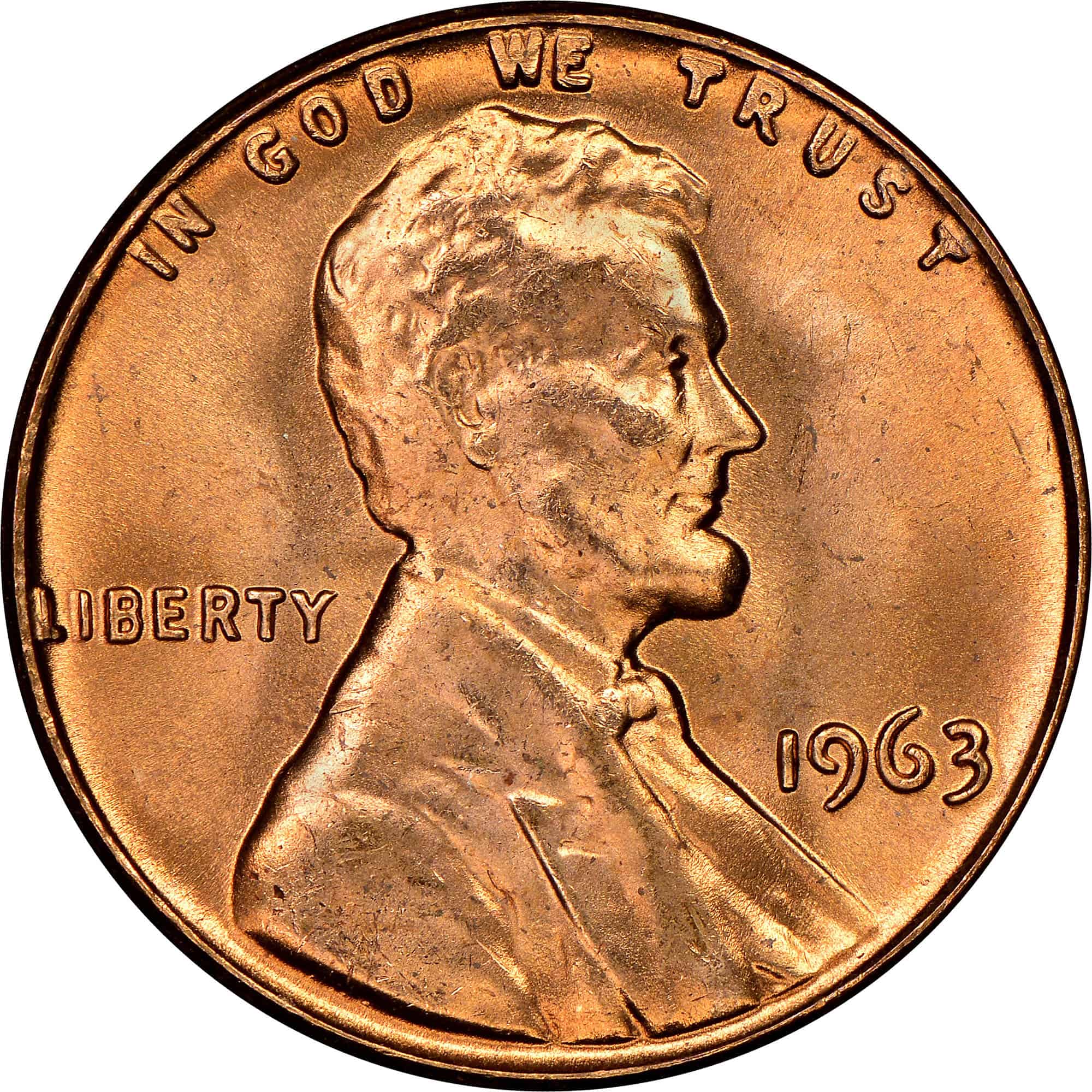 The Obverse of the 1963 Penny