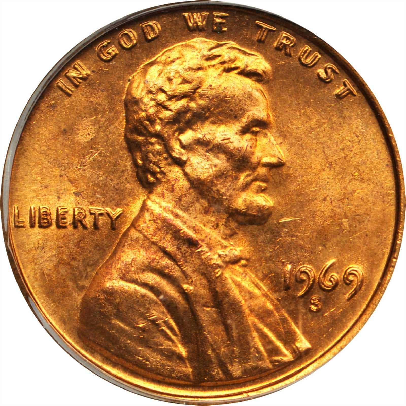 The Obverse of the 1969 Penny