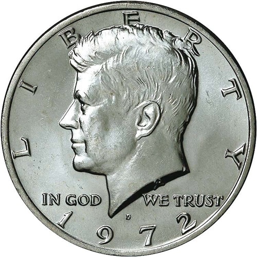 The Obverse of the 1972 Half Dollar