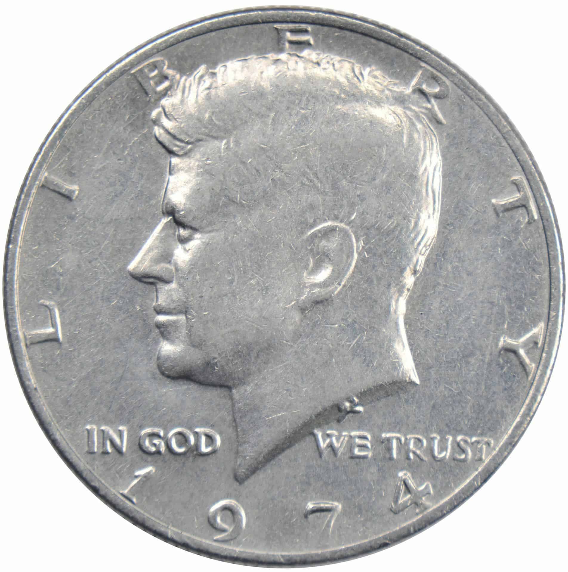 The Obverse of the 1974 Half Dollar
