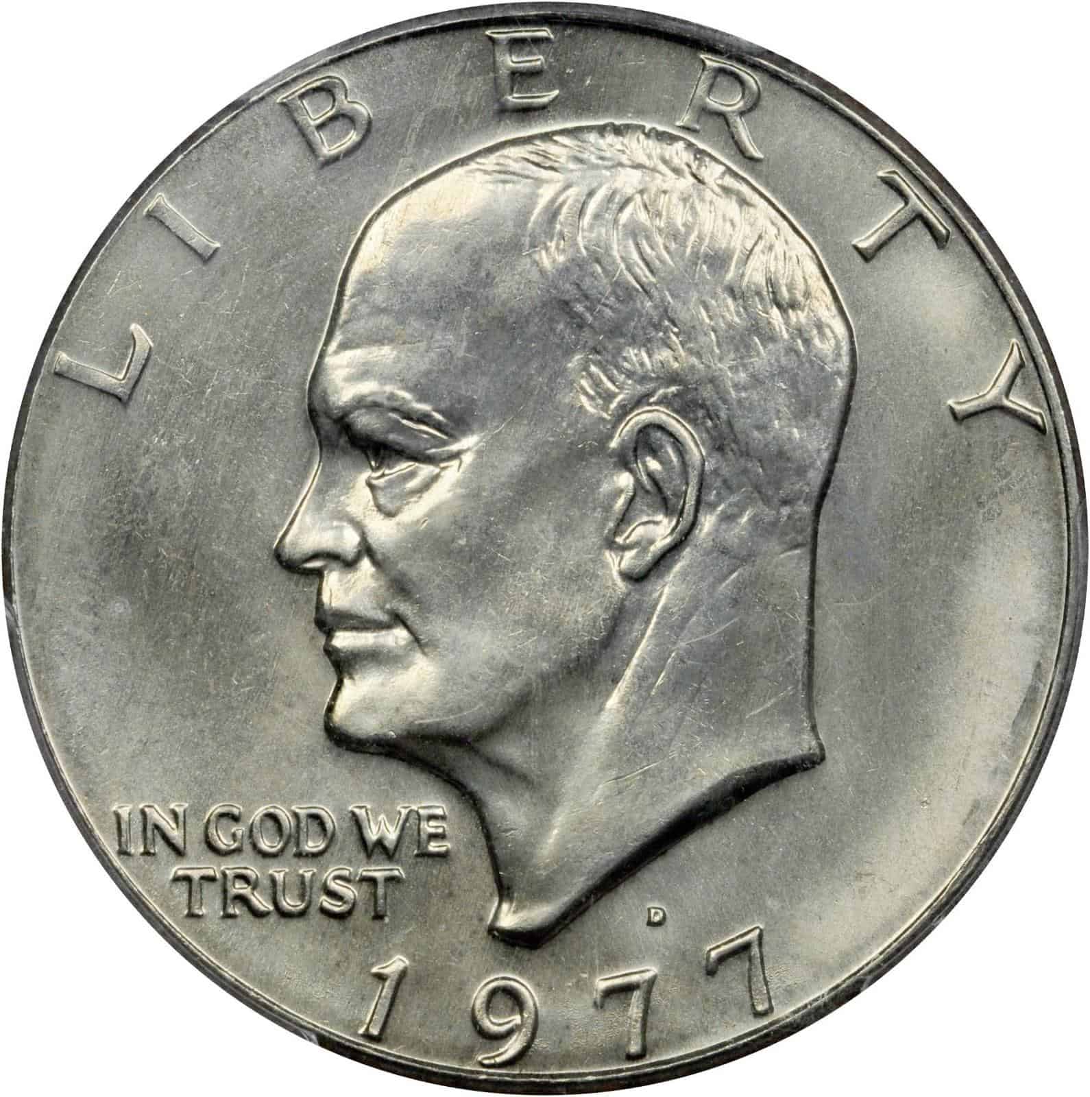 The Obverse of the 1977 Silver Dollar