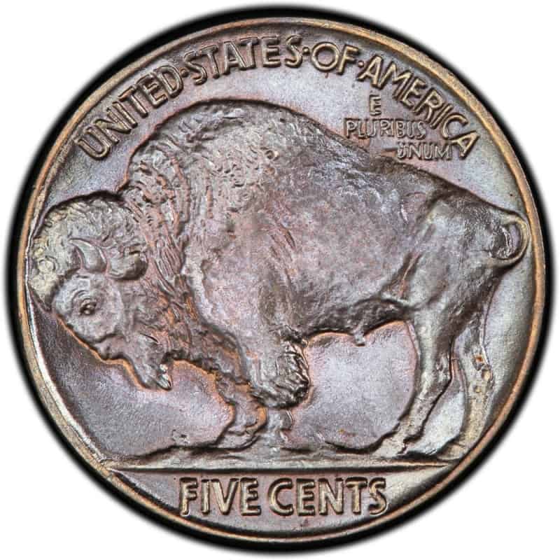 The Reverse of the 1935 Buffalo Nickel